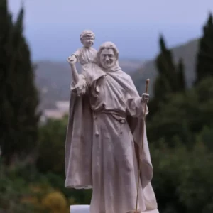 Saint Joseph pèlerin statue Augustin Thomas religieuse luxe